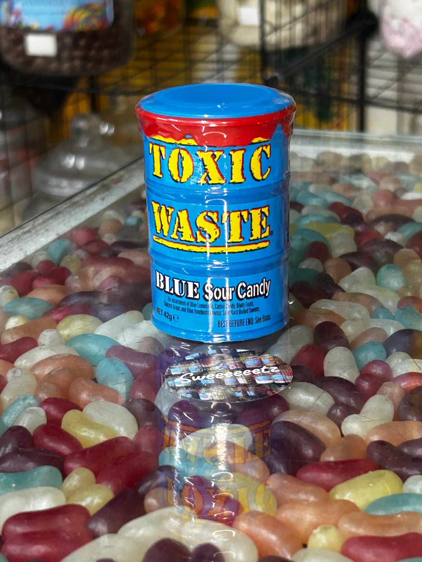 Toxic Waste Blue Sour Candy Drum 42g