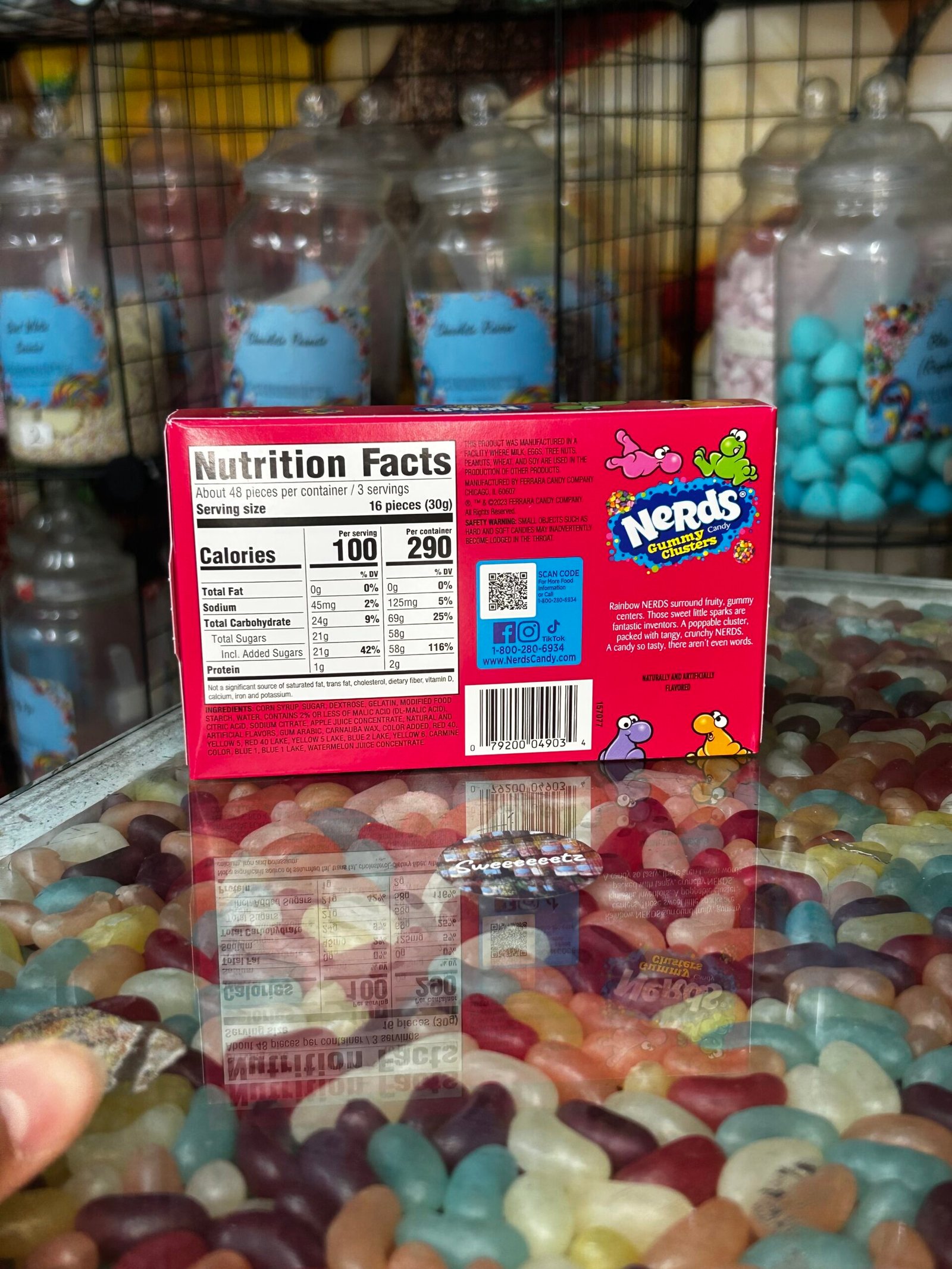 Nerds Rainbow gummy clusters-85g - Image 2