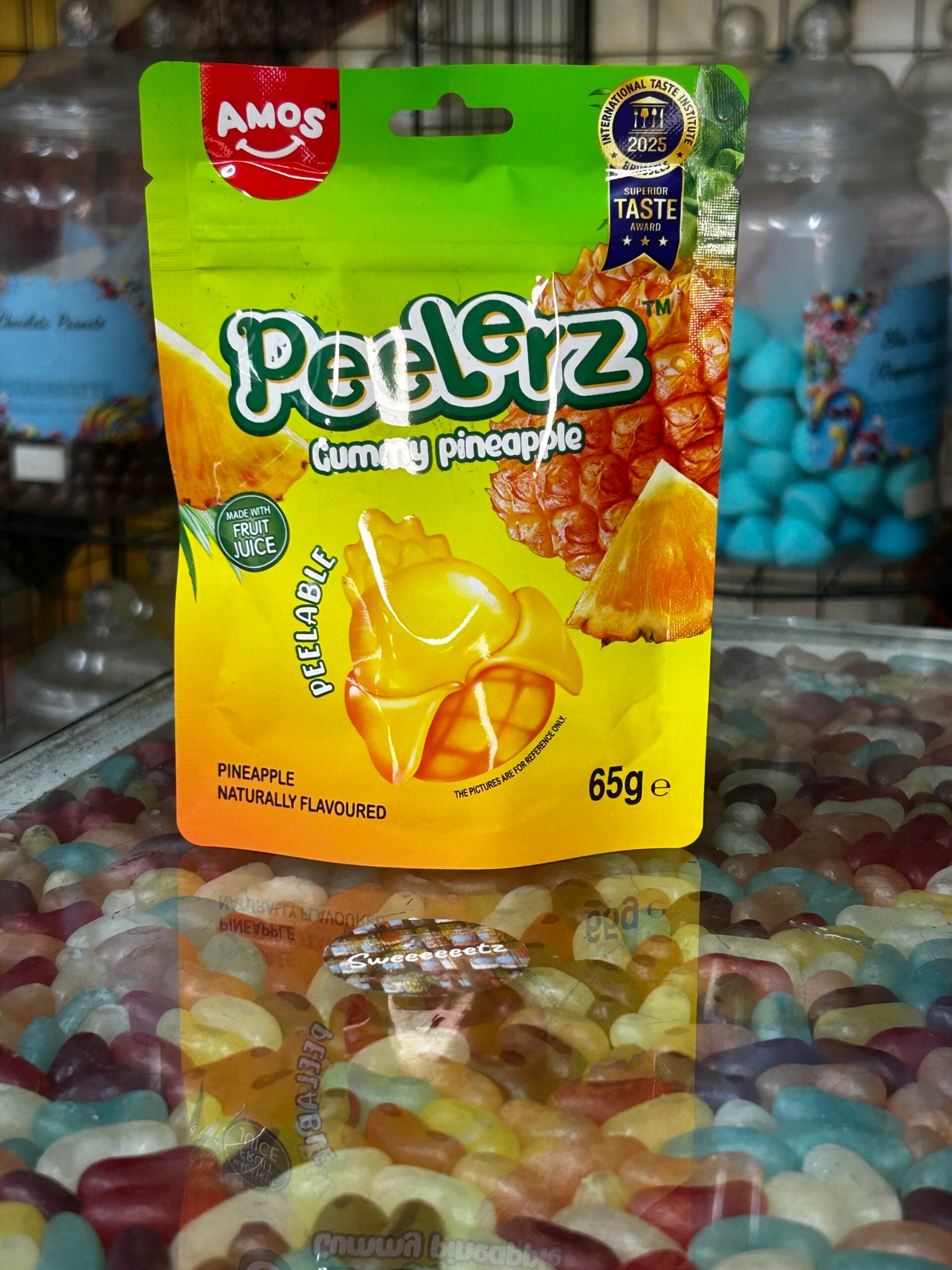 Amos Peelerz Gummy Pineapple- 65g